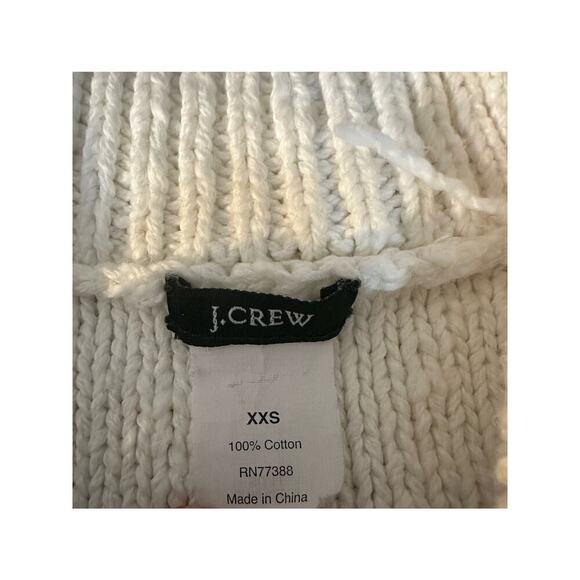 J Crew | XXS | Fisherman Toggle Knit Cardigan Sweater cream rope wood cotton - Picture 7 of 9